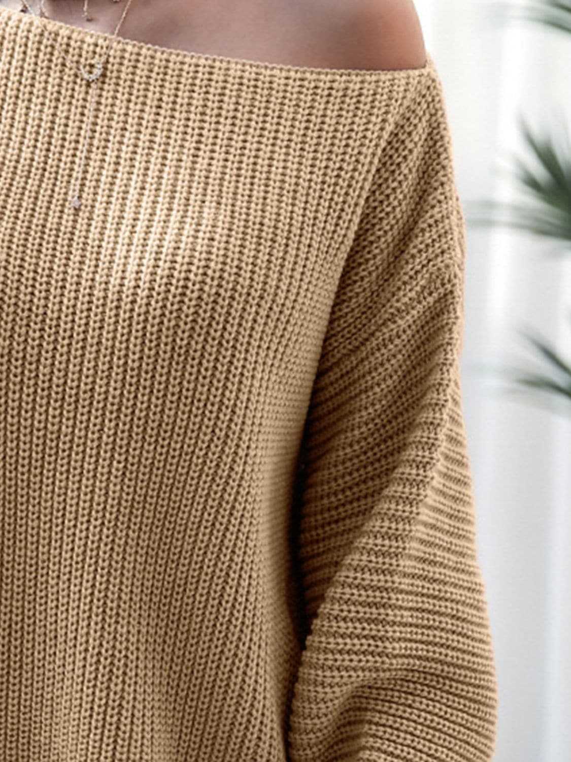 Cozy ribbed sweater dress - acrylic - Love Salve